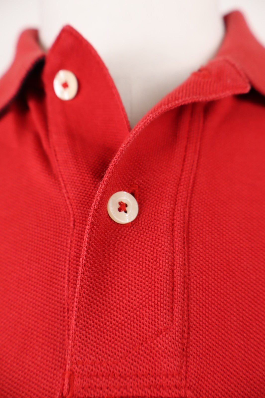TIMBERLAND POLO UOMO MAN COTONE TG. S T-SHIRT CASUAL VINTAGE COTONE ROSSO LOGO