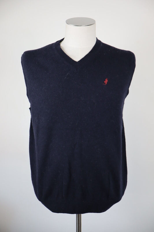 MARLBORO CLASSICS MAGLIONE SMANICATO LANA GILET UOMO Tg. L SWEATER MAN CASUAL