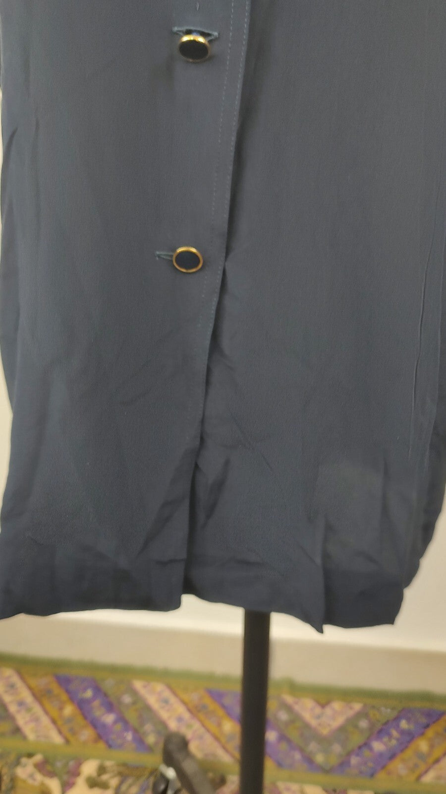 MARINA RINALDI VESTITO DONNA TG. 23  WOMAN CASUAL VINTAGE DRESS SETA