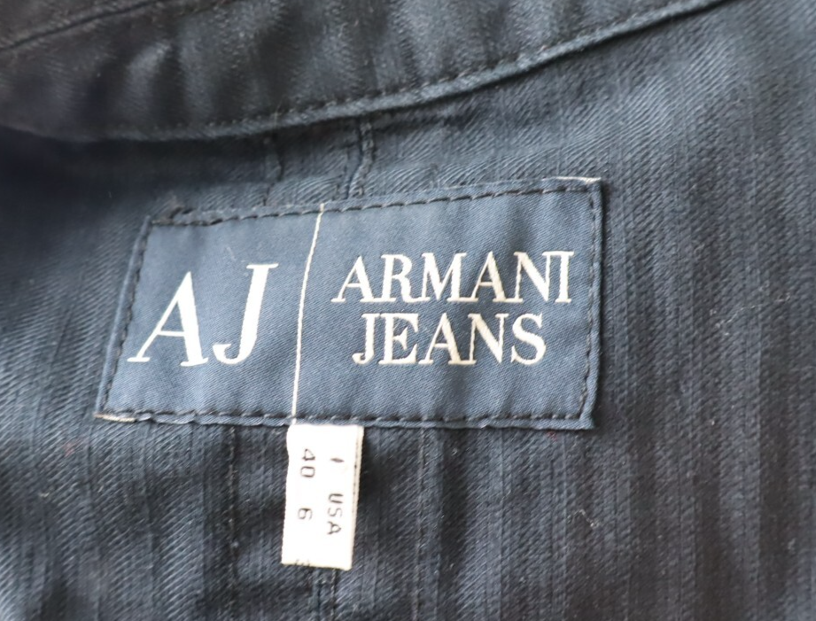 AJ ARMANI JEANS BLAZER GIACCA COTONE DONNA Tg 40 WOMAN VINTAGE JACKET CASUAL