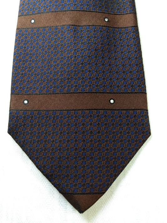 YVES SAINT LAURENT 100% SETA SILK TIE CRAVATTA NECKTIE ITALY VINTAGE CLASSIC YSL
