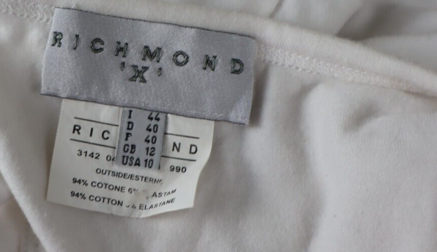 JOHN RICHMOND MAGLIA DONNA TG. 44 WOMAN CASUAL VINTAGE T-SHIRT COTONE