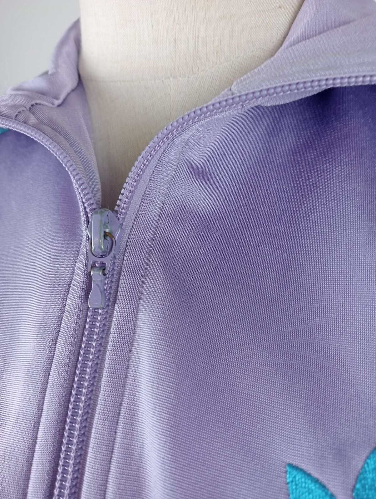 ADIDAS FELPA CON ZIP JACKET DONNA Tg 32 WOMAN CASUAL VINTAGE SPORT SWEATSHIRT