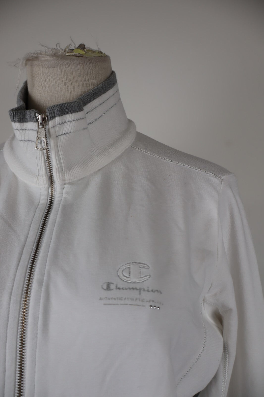CHAMPION FELPA CON ZIP DONNA Tg M WOMEN CASUAL VINTAGE SPORT SWEATSHIRT
