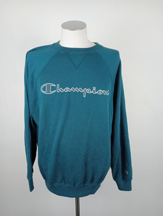CHAMPION FELPA UOMO L MAN SWEATSHIRT COTONE COTTON CASUAL VINTAGE