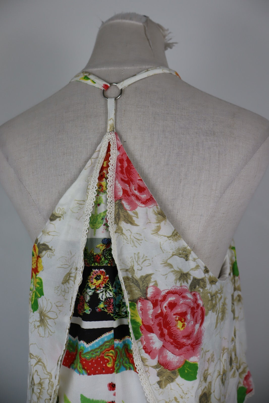 DESIGUAL VESTITO ABITO DONNA TG. 40 WOMAN CASUAL VINTAGE DRESS