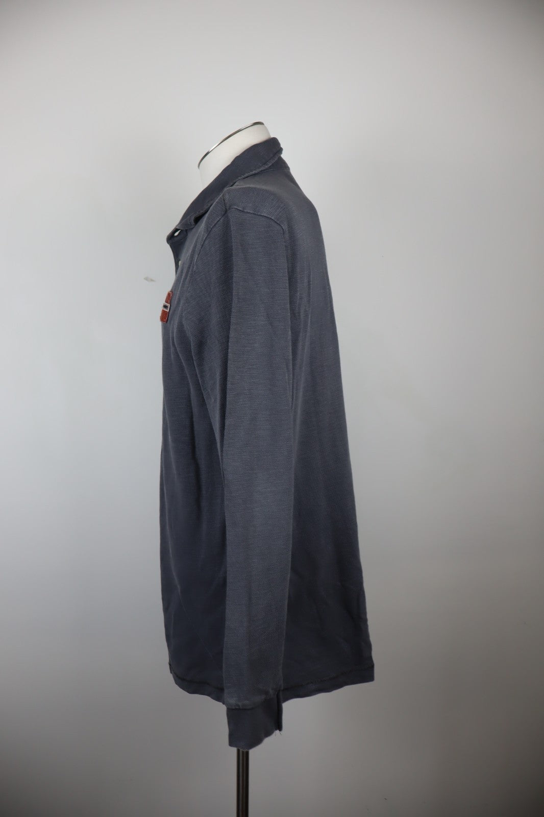 NAPAPIJRI MAGLIA POLO UOMO XL MAN T-SHIRT CASUAL VINTAGE COTONE MANICA LUNGA