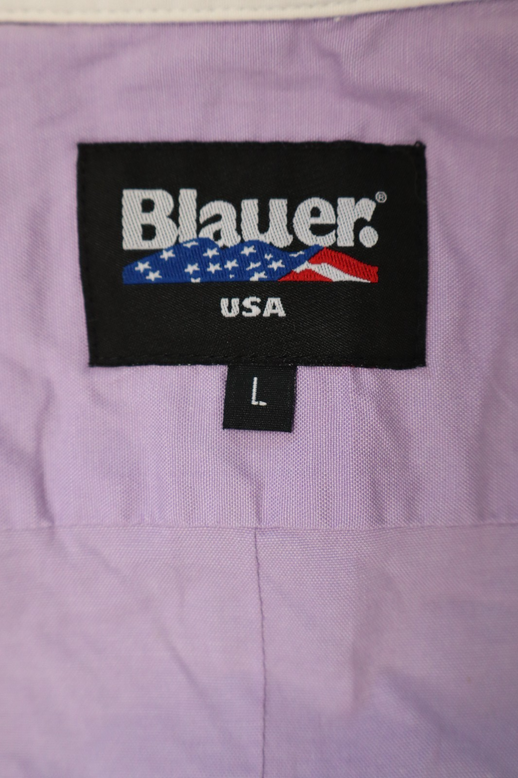 BLAUER CAMICIA DONNA TG. L WOMAN SHIRT CASUAL VINTAGE COTONE PURPLE COTTON