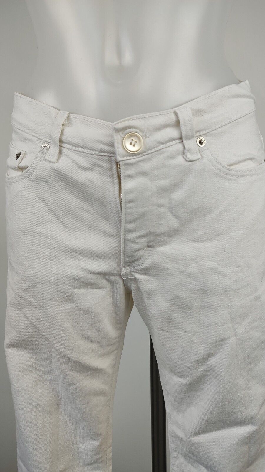 RICHMOND PANTALONE CASUAL DONNA TG. 30 WOMAN VINTAGE PANTS COTONE
