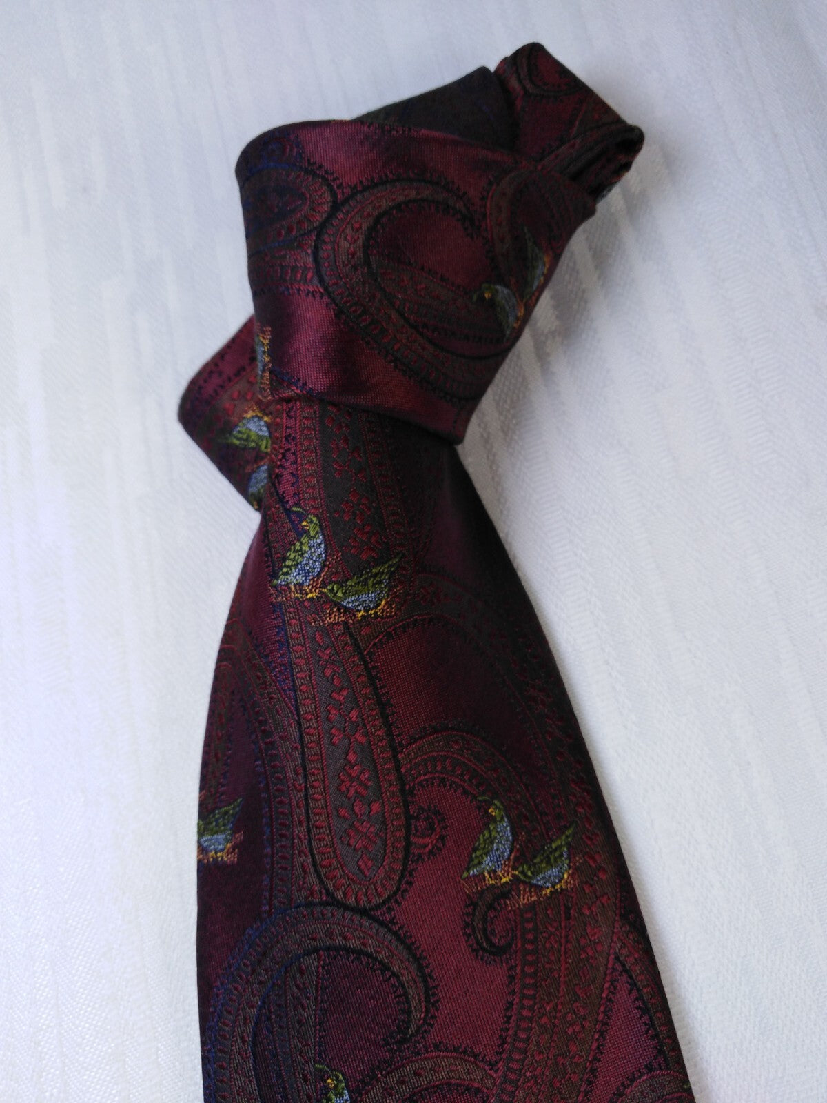 LES COPAINS 100% SETA SILK TIE CRAVATTA NECKTIE ITALY VINTAGE CLASSIC