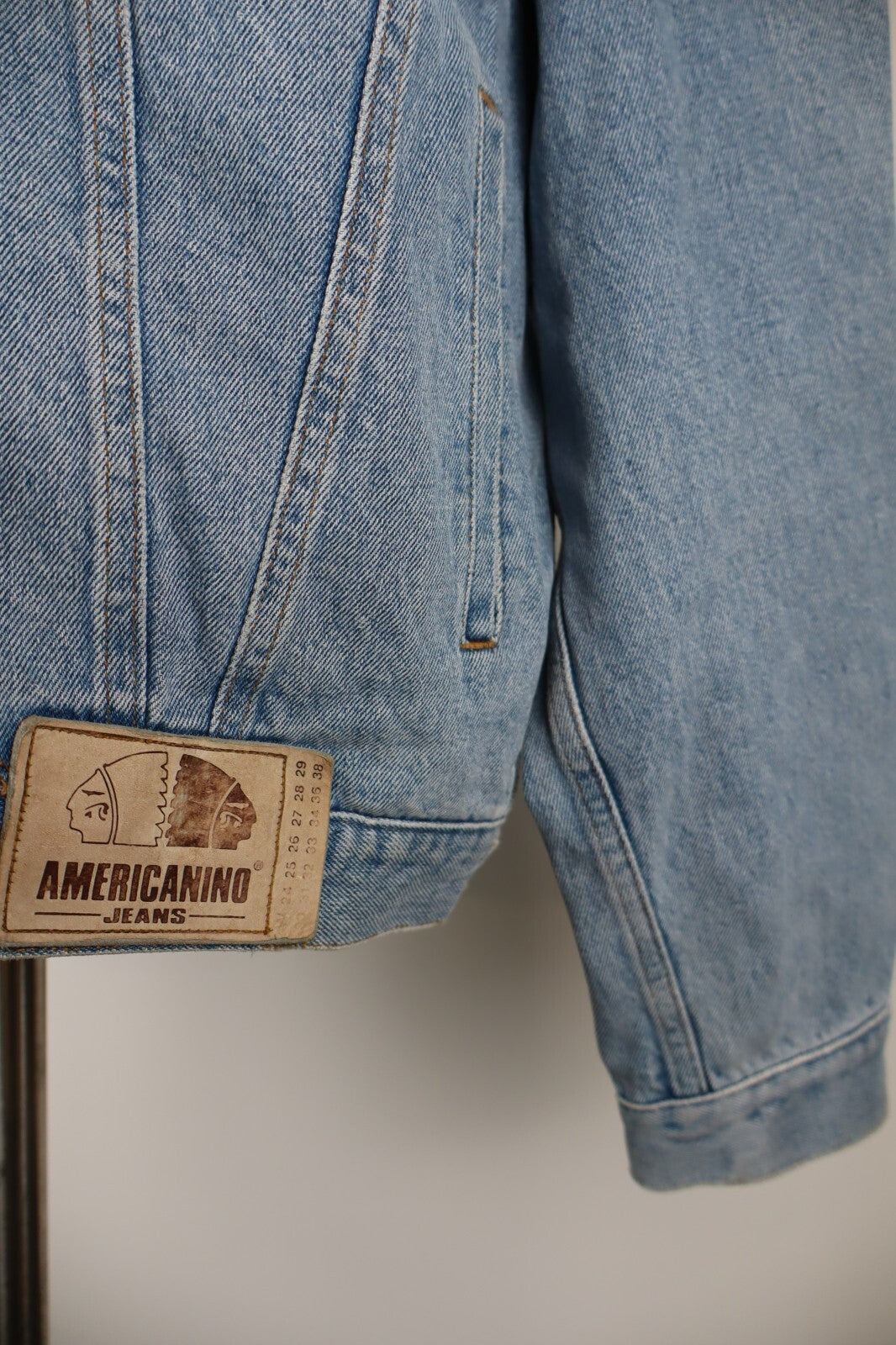 AMERICANINO GIUBBINO GIUBBINO JEANS DENIM UOMO Tg L MAN CASUAL JACKET