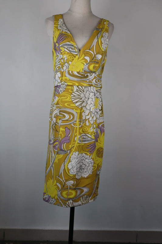 COVERI FACTORY VESTITO ABITO DONNA TG. L  WOMAN CASUAL VINTAGE DRESS