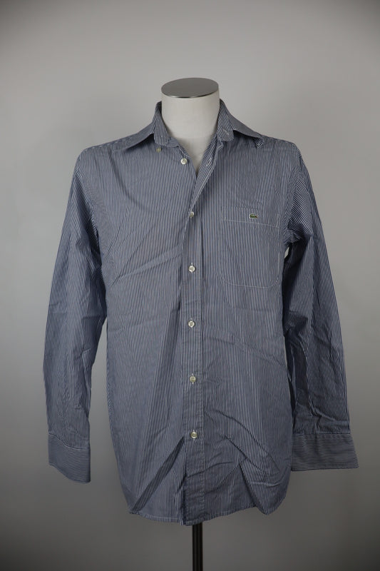 LACOSTE CAMICIA MANICA LUNGA UOMO TG. 40 MAN CASUAL VINTAGE SHIRT COTONE LOGO