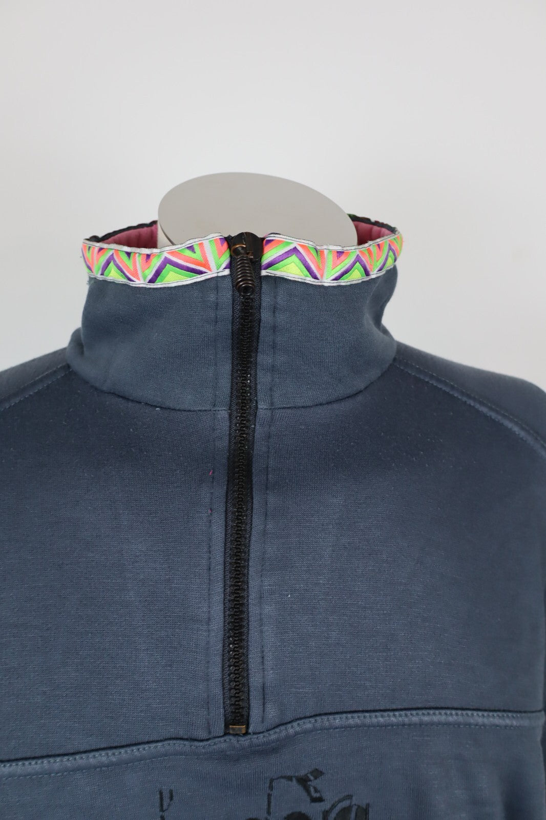 DIADORA FELPA ZIP COTONE UOMO Tg L SPORT MAN SWEATSHIRT COTTON CASUAL VINTAGE