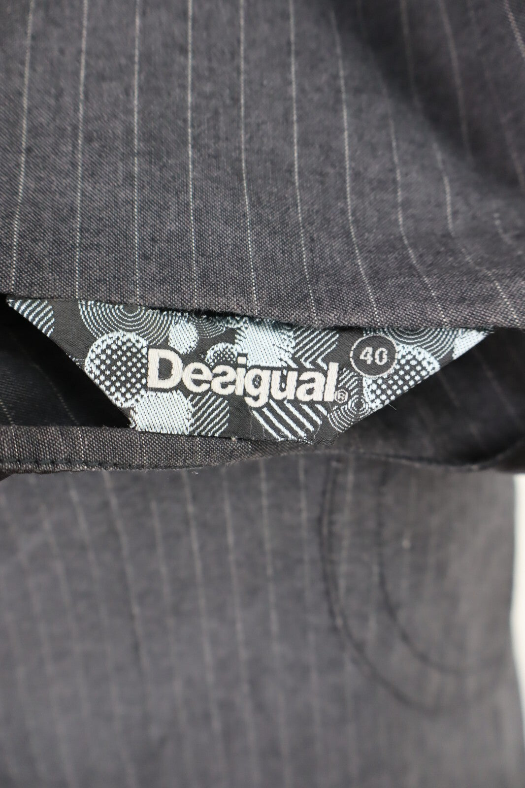 DESIGUAL VESTITO DONNA TG. 40 WOMAN CASUAL VINTAGE DRESS ABITO COTONE