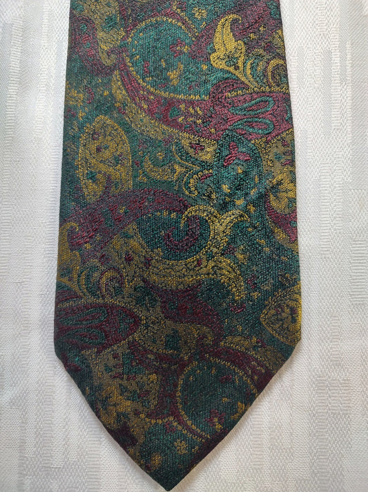 TRUSSARDI 100% SILK TIE SETA CRAVATTA NECKTIE MADE IN ITALIA CLASSIC