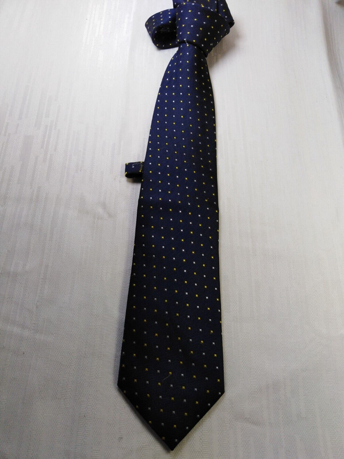 COPPOLA 100% SETA SILK TIE CRAVATTA NECKTIE ITALY VINTAGE SELF TIPPED