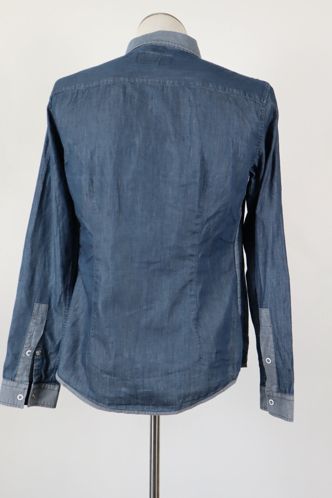 ARMANI JEANS CAMICIA UOMO COTONE TG. S MAN CASUAL VINTAGE COTTON SHIRT