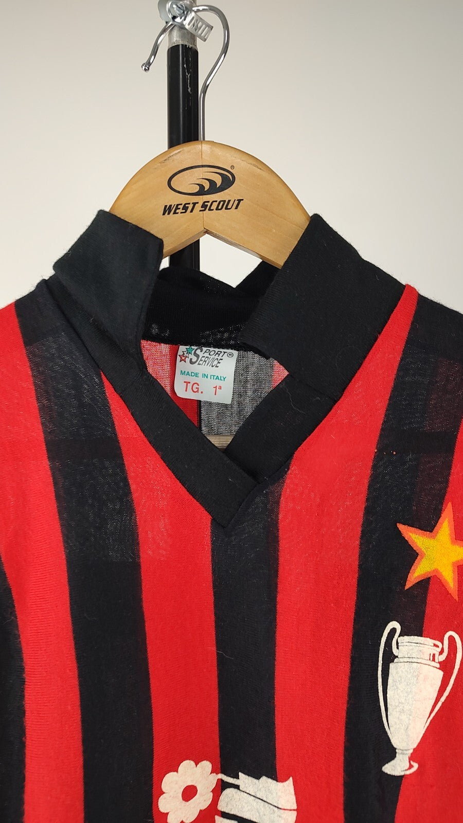 SPORT SERVICE MILAN MAGLIA CALCIO N. 10 RAGAZZO Tg 1 SPORT  SOCCER JERSEY
