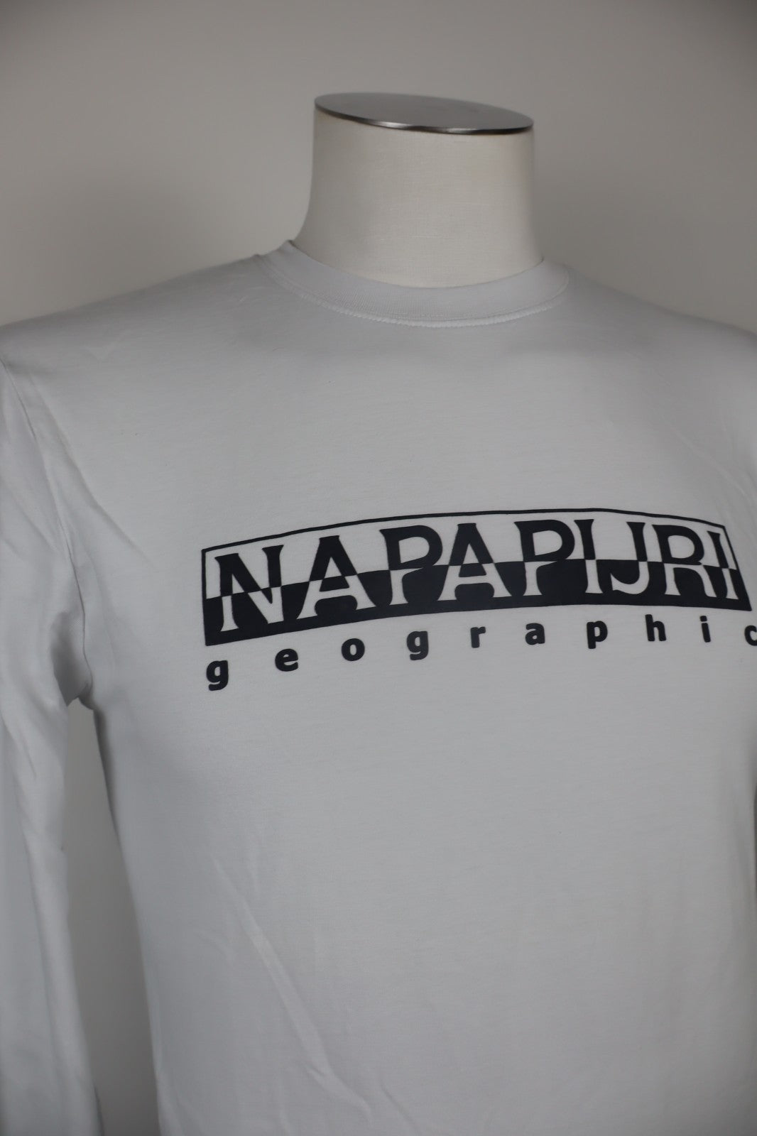 NAPAPIJRI MAGLIA COTONE UOMO TG. XS MAN T- SHIRT CASUAL VINTAGE MANICA LUNGA