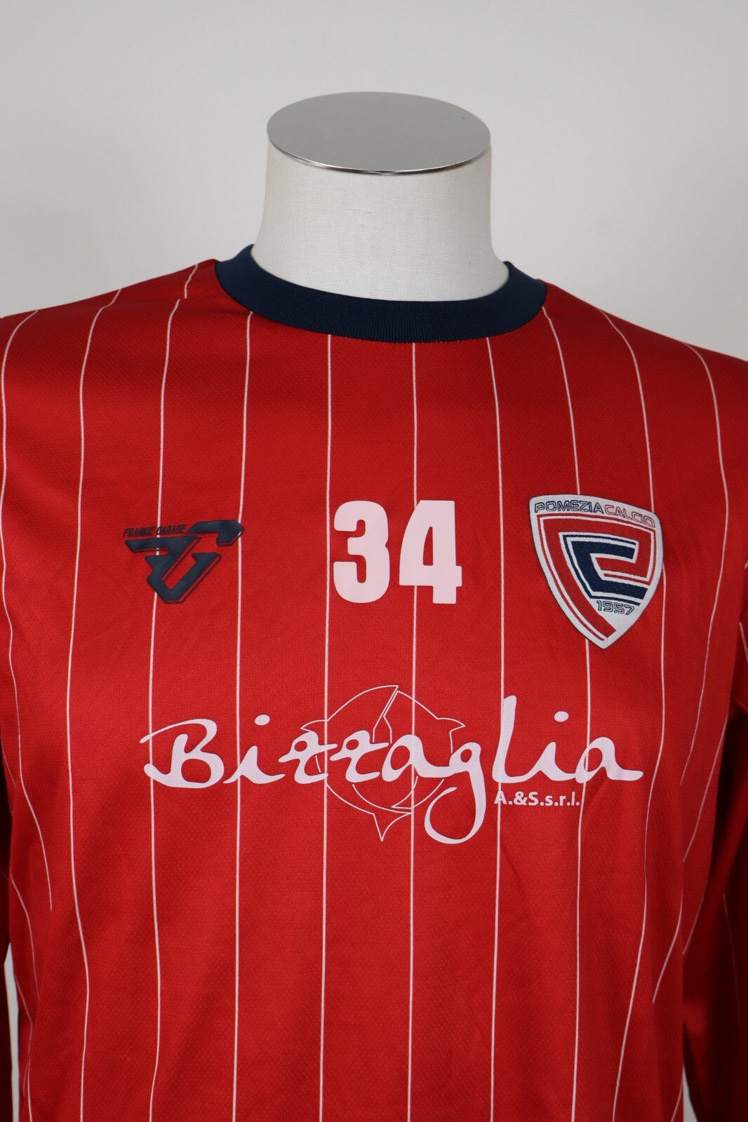 FRANKIE GARAGE POMEZIA MAGLIA CALCIO UOMO Tg L SOCCER TRIKOT MAN VINTAGE JERSEY