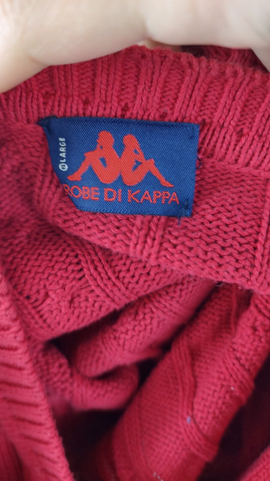 ROBE DI KAPPA MAGLIONE COTONE VINTAGE UOMO Tg. L MAN SWEATER CASUAL