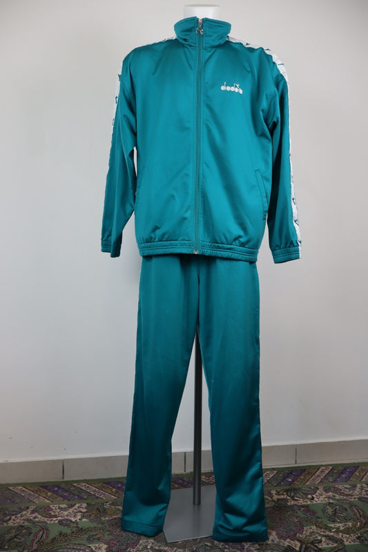 DIADORA TUTA COMPLETO DUE PEZZI  TG. 52 TRACKSUIT JACKET GIACCA PANTS UOMO SPORT