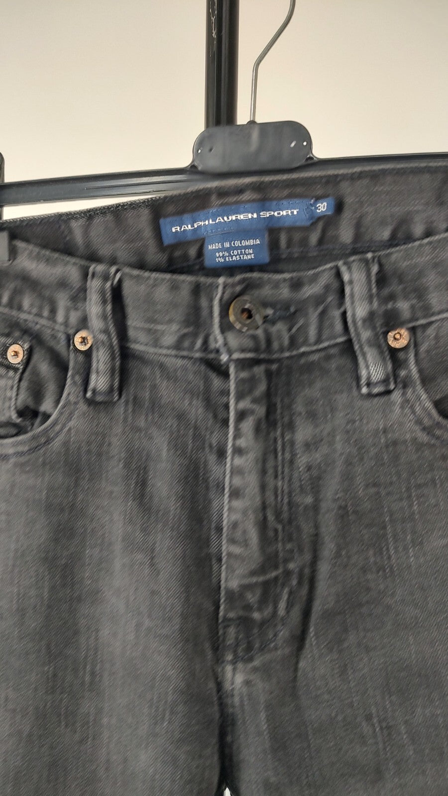 RALPH LAUREN SPORT PANTALONI JEANS UOMO TG W30 MAN PANTS CASUAL VINTAGE