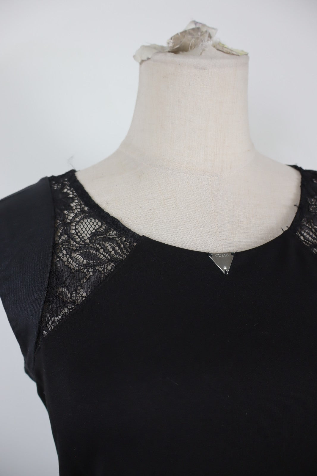 GUESS LOS ANGELES VESTITO DONNA TG. S WOMAN CASUAL VINTAGE DRESS ABITO RICAMATO