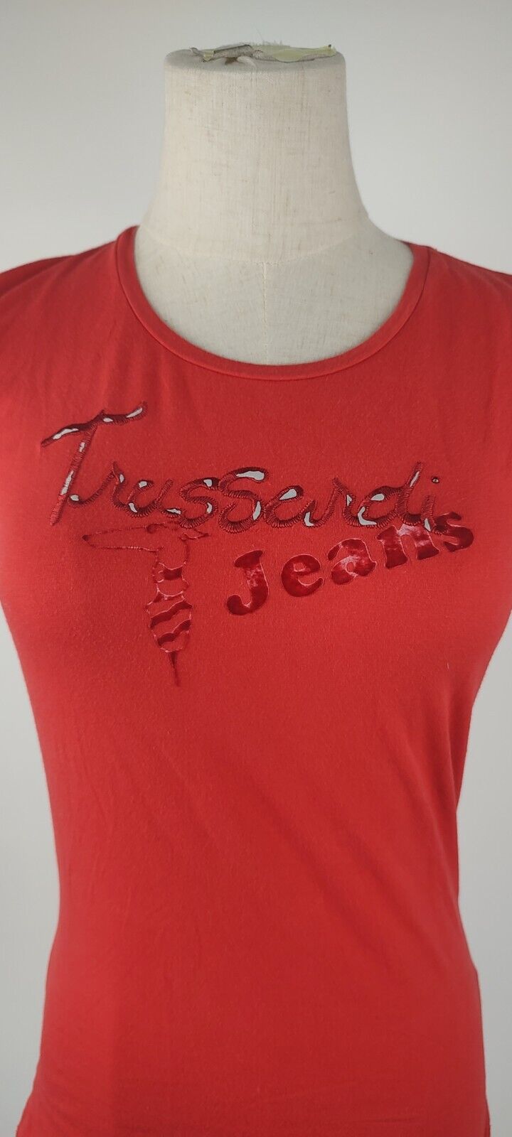 TRUSSARDI JEANS MAGLIA DONNA TG. XS WOMAN CASUAL VINTAGE T-SHIRT