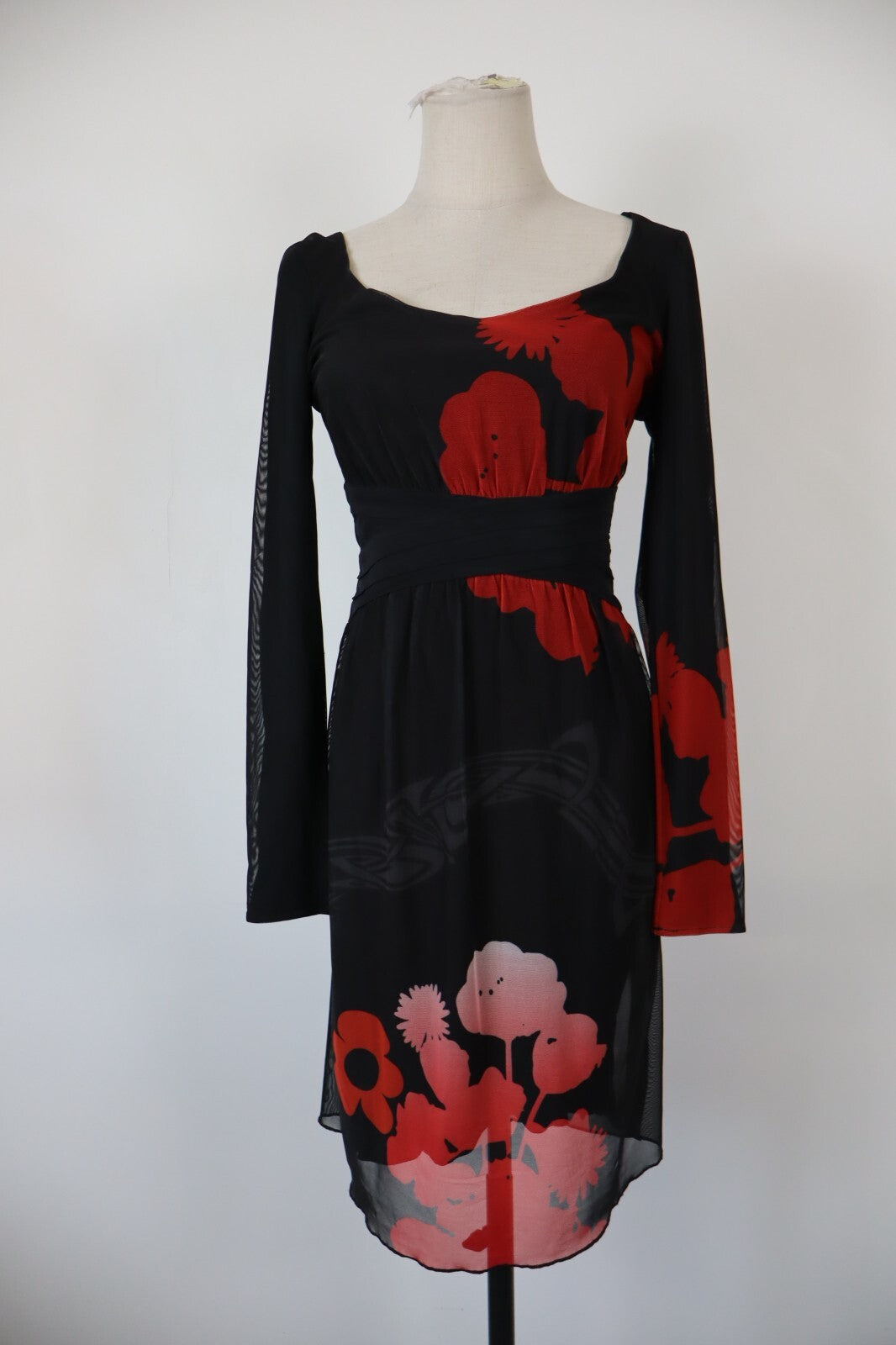 DESIGUAL VESTITO ABITO DONNA TG. S WOMAN CASUAL VINTAGE DRESS