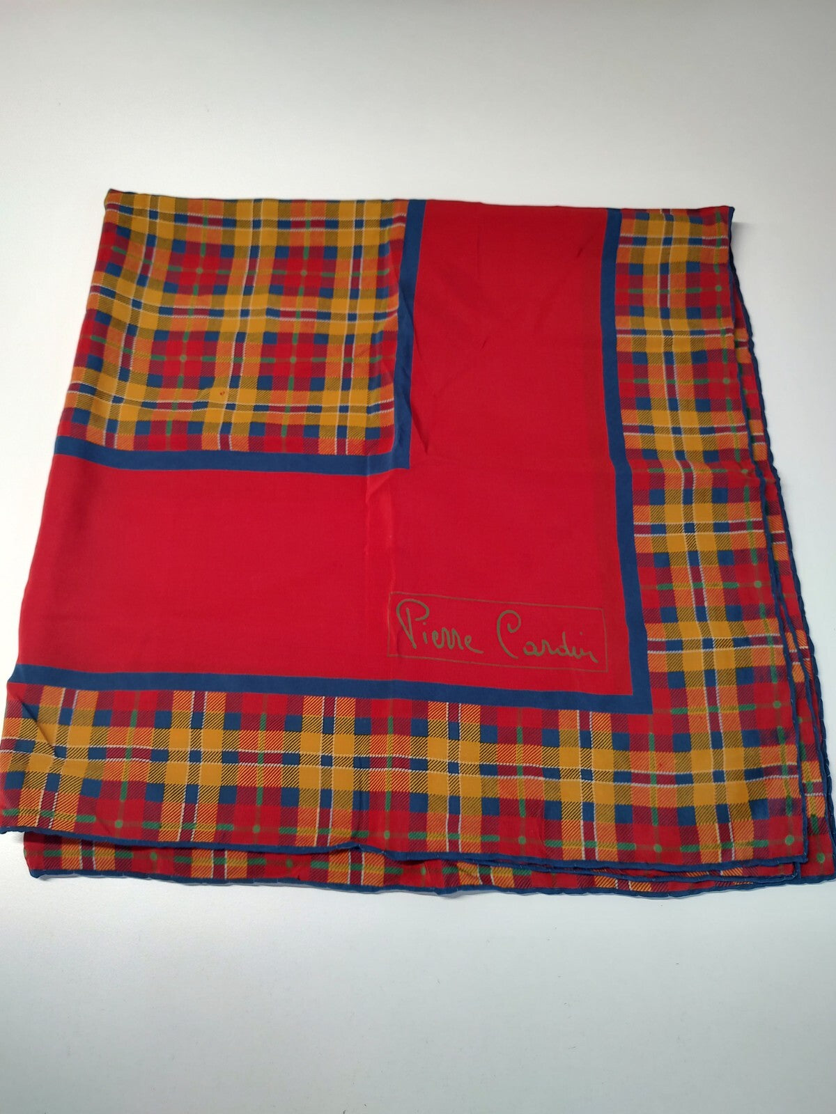 PIERRE CARDIN FOULARD 100% SILK SETA SCARVES SCARF SQUARE MADE ITALY