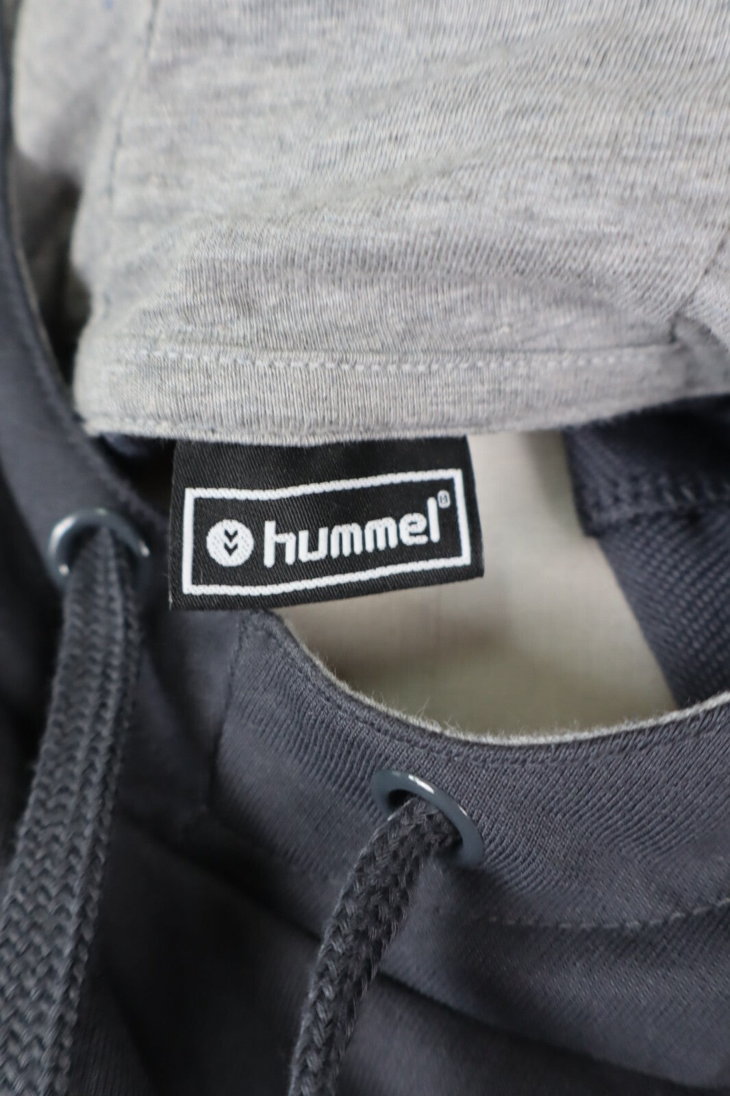 HUMMEL FELPA UOMO L MAN CASUAL JACKET VINTAGE SPORT SWEATSHIRT COTONE CAPPUCCIO