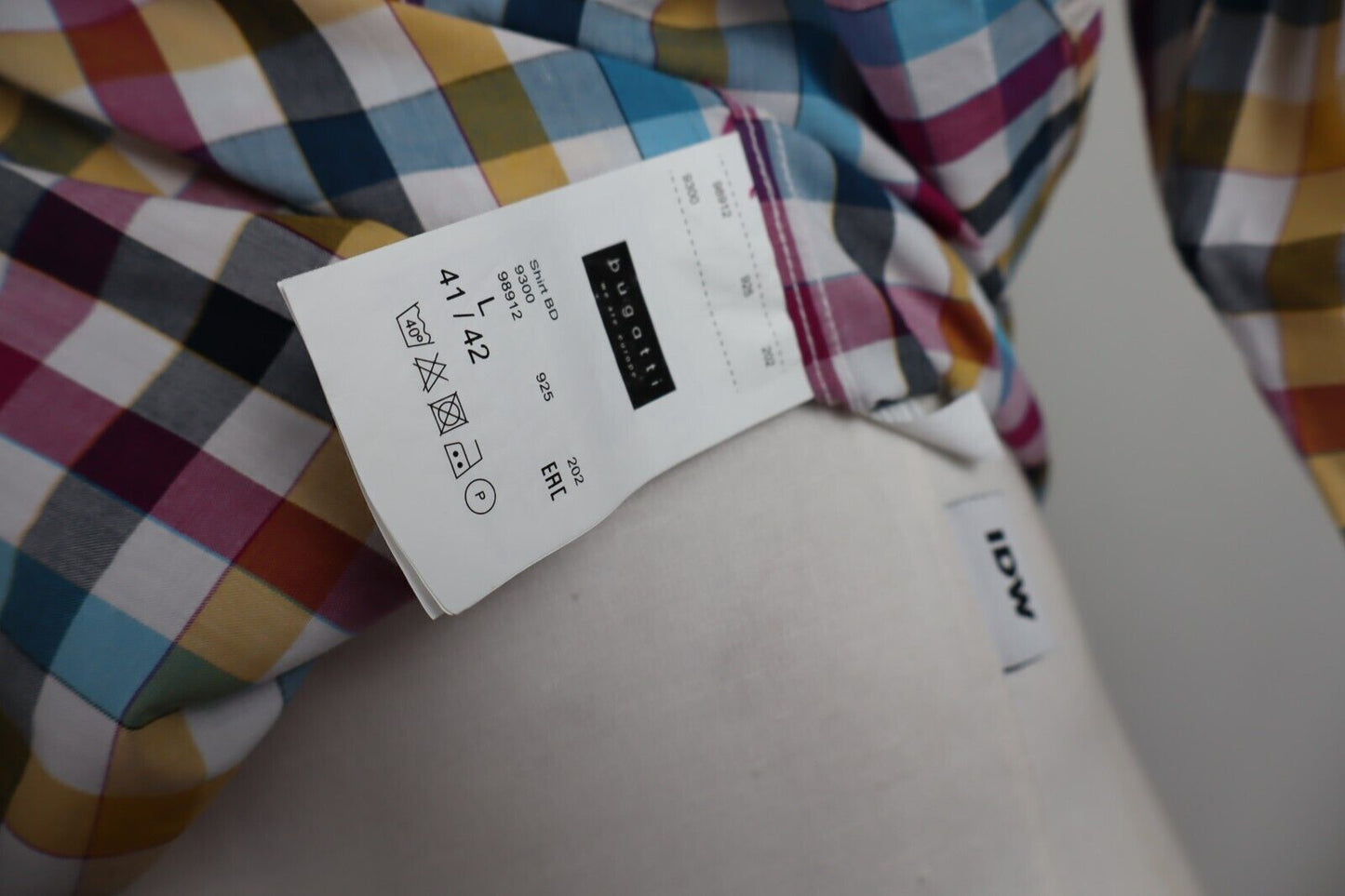 BUGATTI CAMICIA UOMO COTONE TG. L 41 42 MAN CASUAL VINTAGE COTTON SHIRT