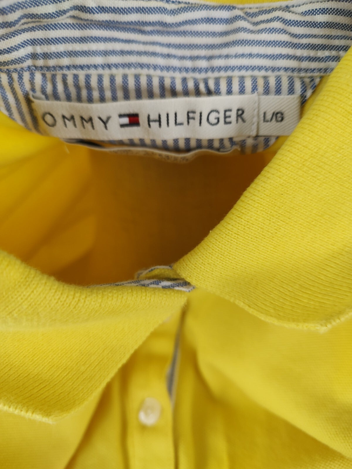 TOMMY HILFIGER POLO DONNA COTONE TG. L WOMAN SHIRT CASUAL VINTAGE