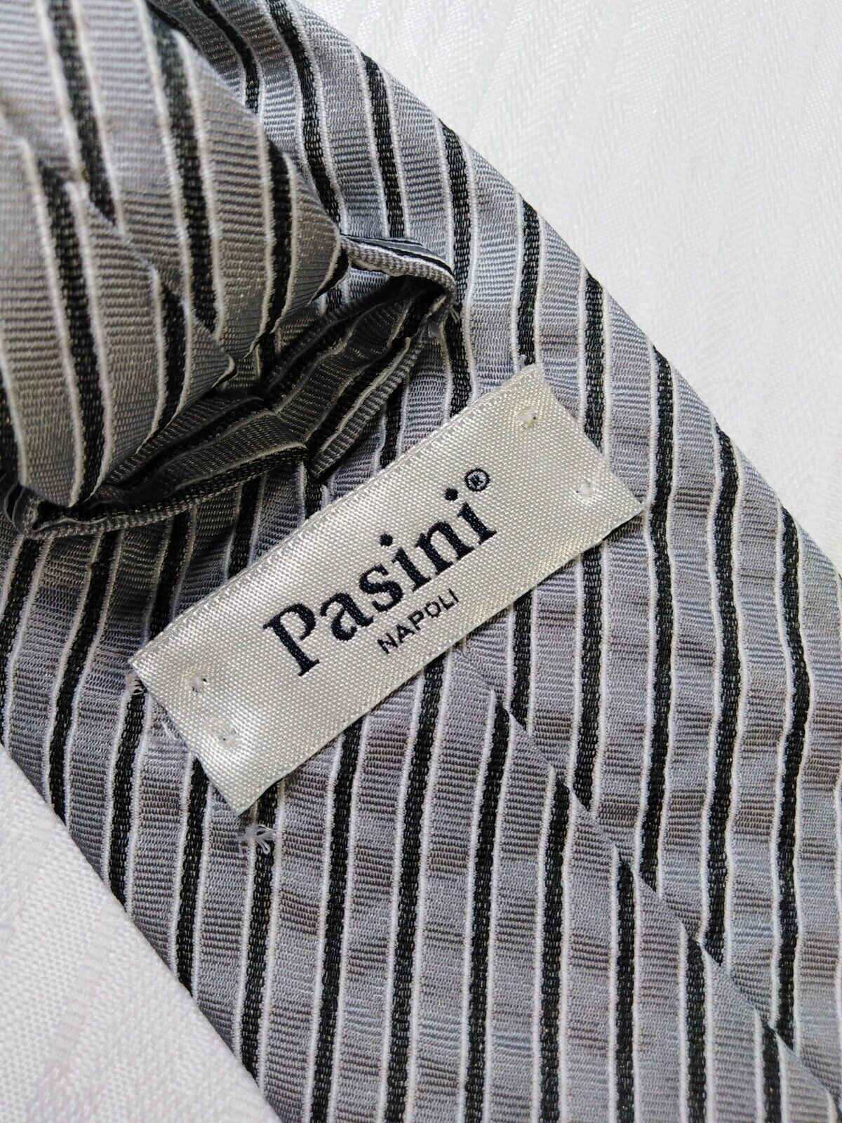 PASINI NAPOLI 100%  SILK TIE SETA CRAVATTA NECKTIE MADE IN ITALY CLASSIC