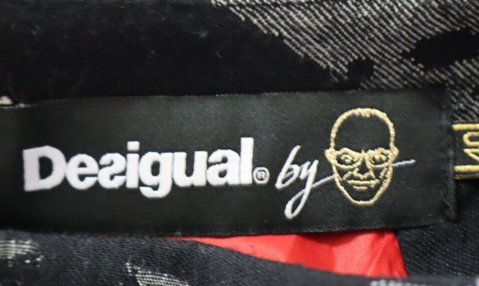 DESIGUAL VESTITO ABITO DONNA TG. 40 WOMAN CASUAL VINTAGE DRESS COTONE