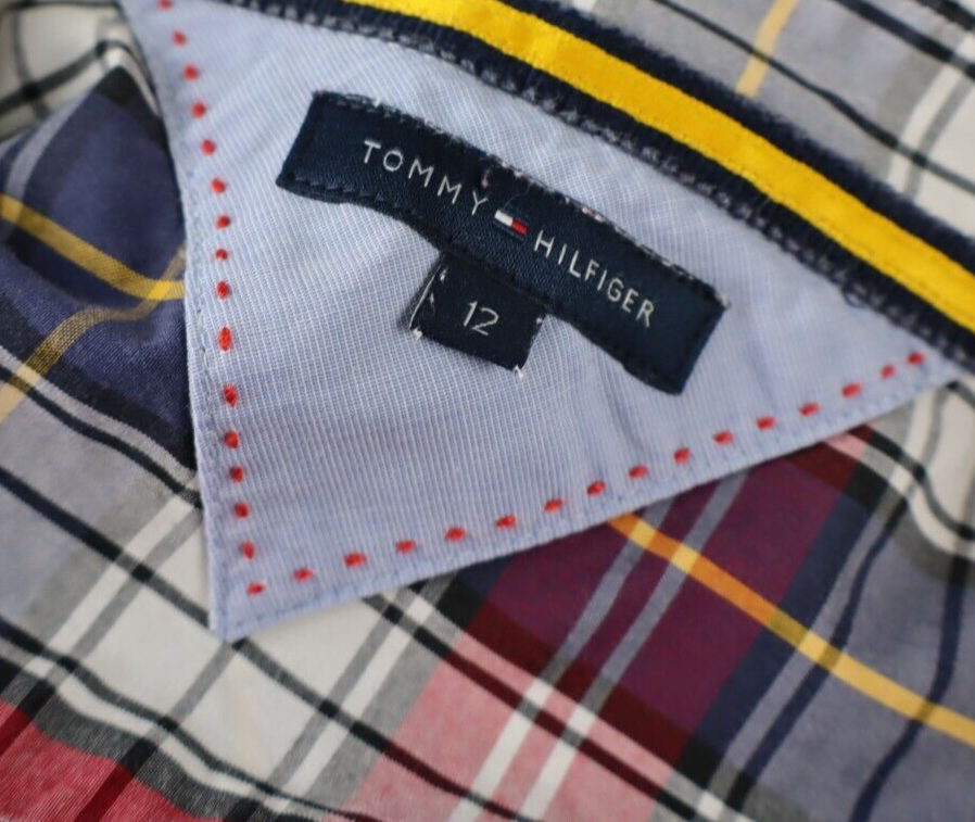 TOMMY HILFIGER CAMICIA DONNA TG. 12 WOMAN SHIRT CASUAL VINTAGE COTONE COTTON