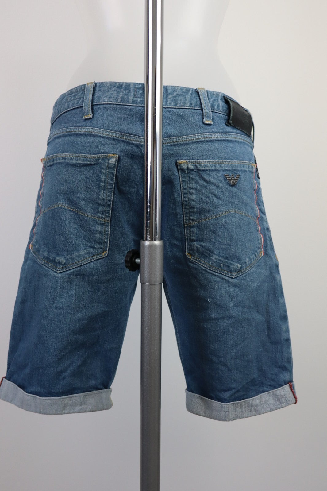 ARMANI PANTALONCINO DENIM JEANS DONNA TG 46 WOMAN VINTAGE SHORTS COTONE