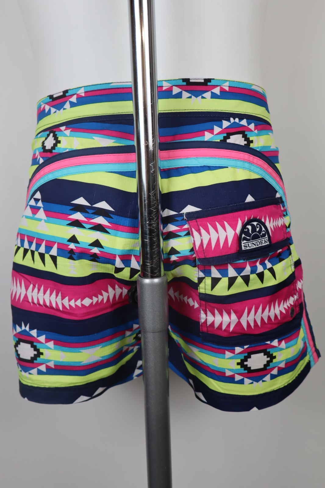 SUNDEK COSTUME PANTALONCINO MARE UOMO TG 31 MEN SWIMSUIT VINTAGE CASUAL LOGO