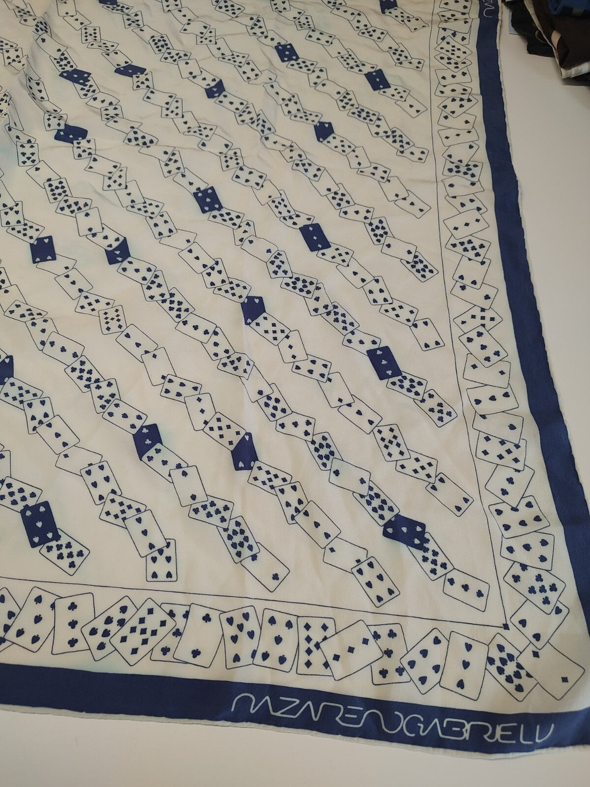 NAZARENO GABRIELLI FOULARD 100% SILK SETA SCARVES SCARF SQUARE MADE ITALY