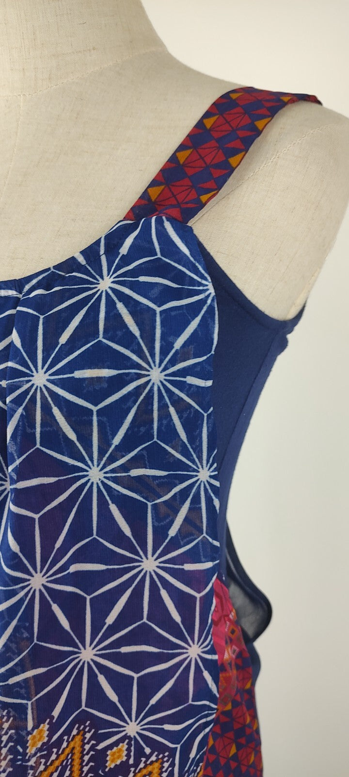 DESIGUAL VESTITO DONNA TG. 36 WOMAN CASUAL VINTAGE DRESS