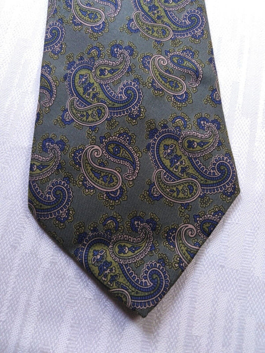 NINO SALZANO 100% SILK TIE SETA CRAVATTA NECKTIE MADE IN ITALY CLASSIC
