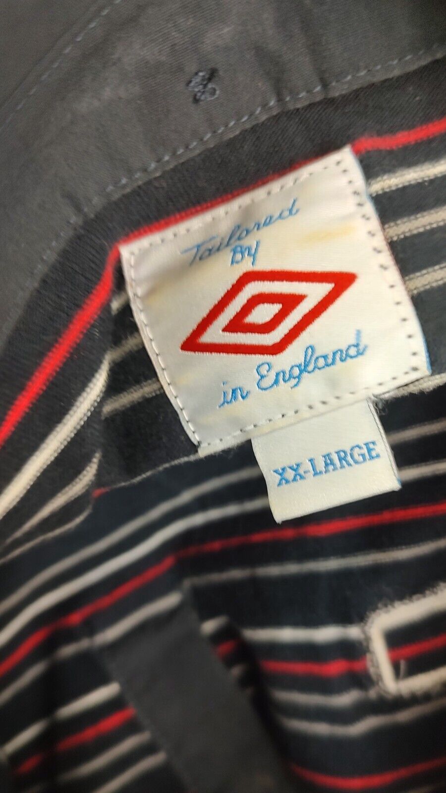 UMBRO INGHILTERRA MAGLIA POLO CALCIO UOMO Tg 2XL SOCCER VINTAGE MAN JERSEY