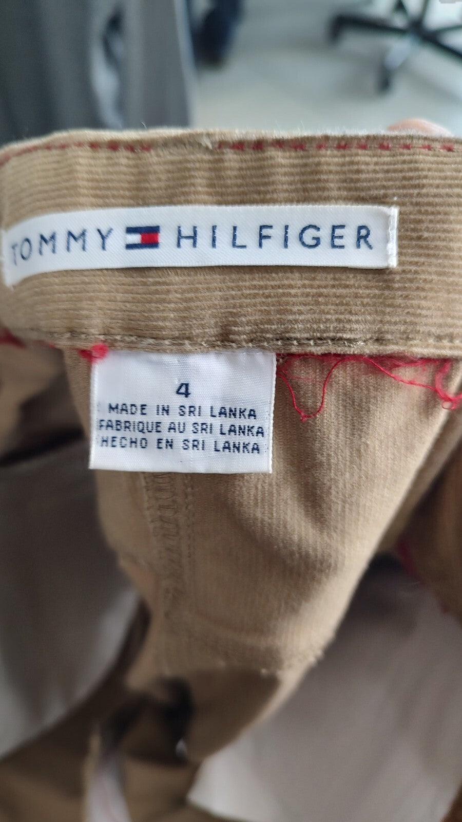 TOMMY HILFIGER GONNA DONNA WOMAN SKIRT Tg. 4 CASUAL VINTAGE COTONE VELLUTO