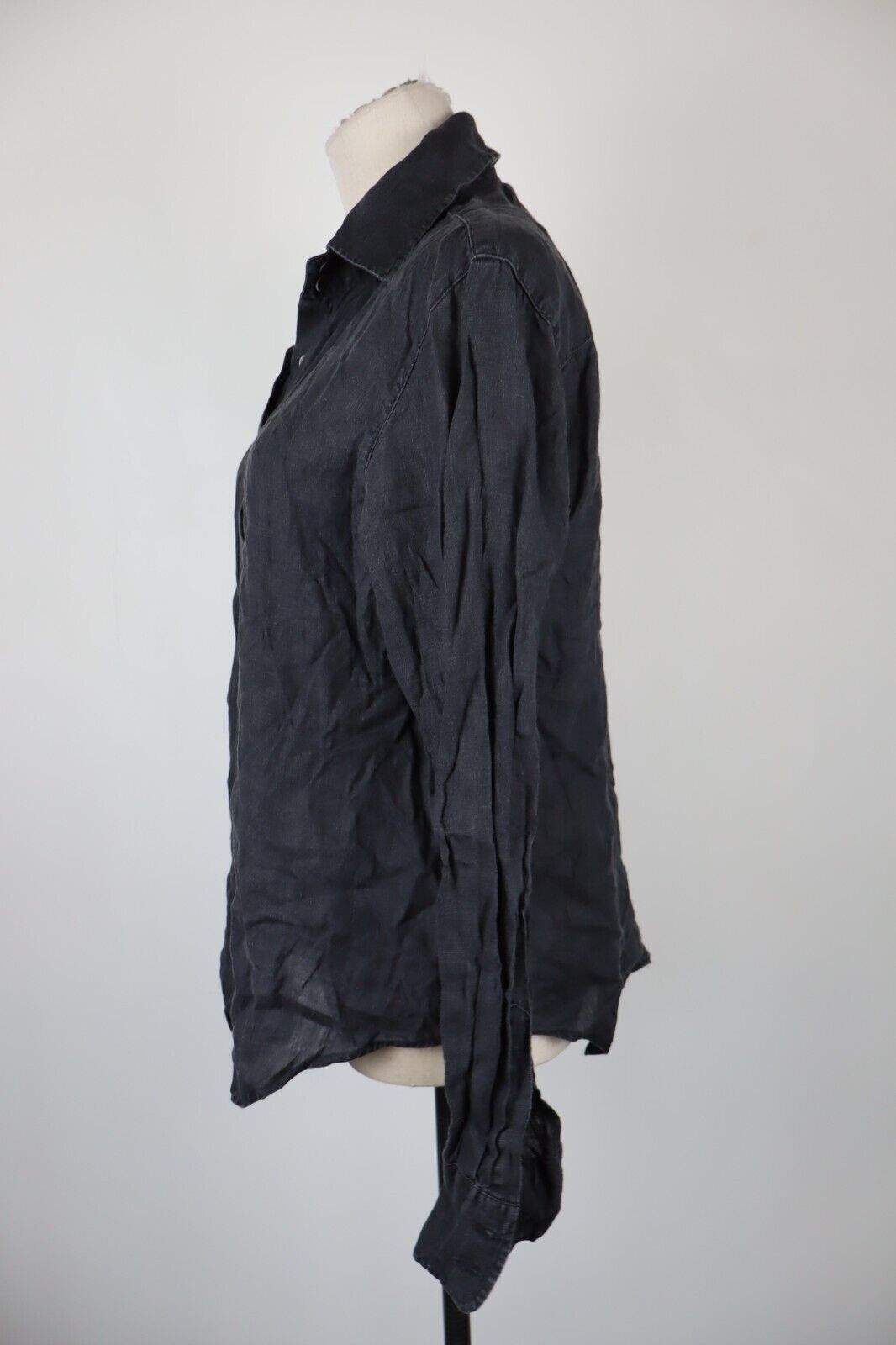 AJ ARMANI JEANS CAMICIA DONNA TG. 46 WOMAN SHIRT CASUAL VINTAGE LINO LINEN