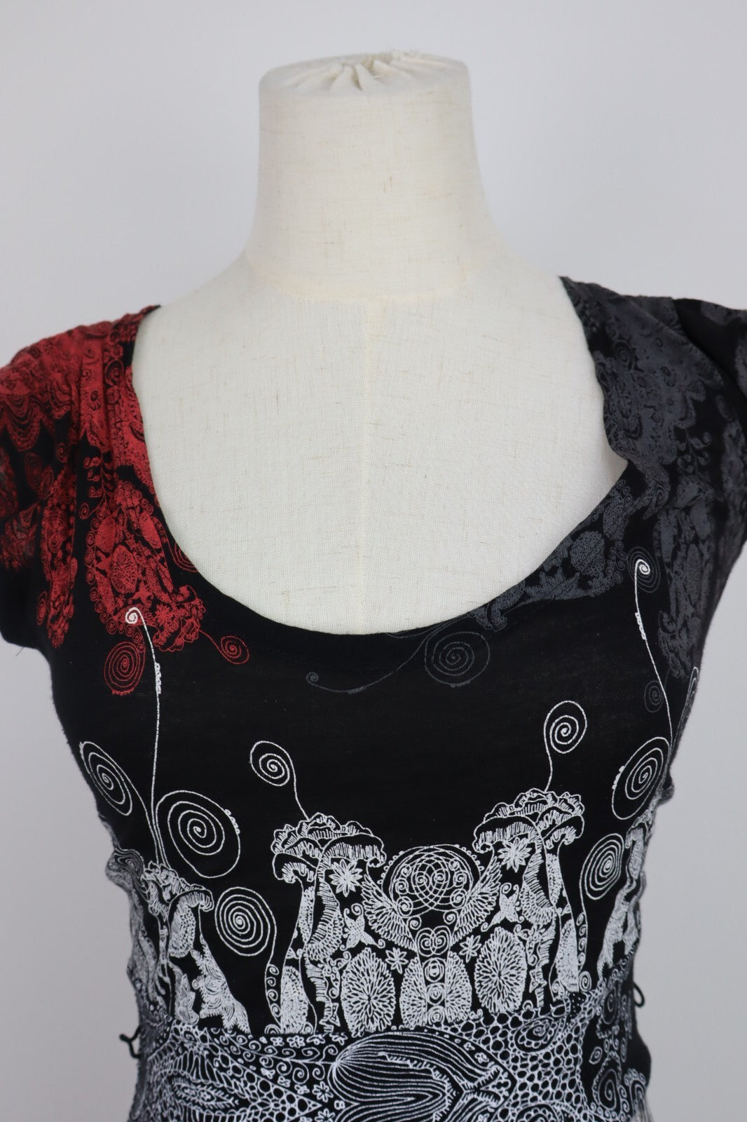 DESIGUAL VESTITO ABITO DONNA TG. S WOMAN CASUAL VINTAGE DRESS