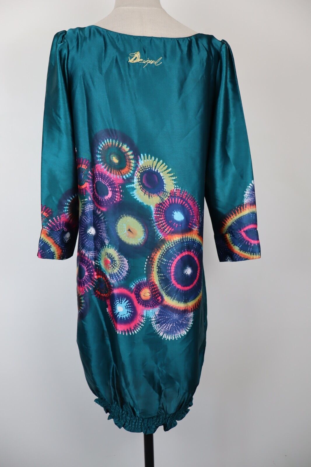 DESIGUAL VESTITO DONNA TG. 38 WOMAN CASUAL VINTAGE DRESS ABITO