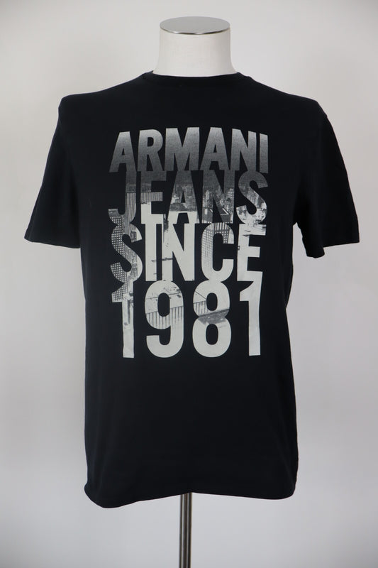 AJ ARMANI JEANS MAGLIA COTONE UOMO TG. M MAN COTTON SHIRT CASUAL VINTAGE
