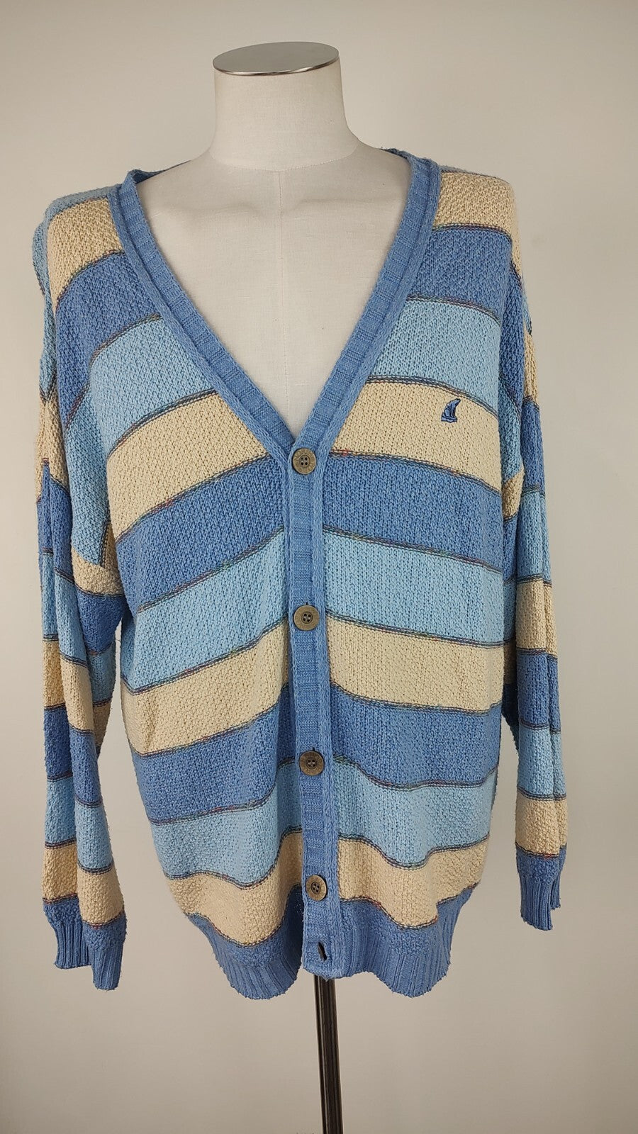 NORTH POLE  MAGLIONE CARDIGAN VINTAGE UOMO Tg. XL MAN SWEATER CASUAL